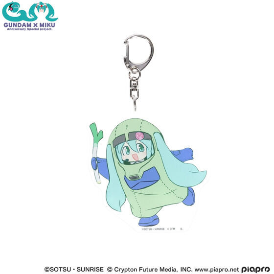 ネギを持った旧ザクぐるみが可愛い！「ガンダム」×「初音ミク」Tシャツやアクスタなど、多数のグッズがプレバンにて予約受付実施