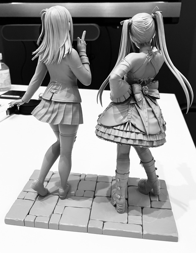 後ろ姿がチラ見せ！『DOA6』ほのか、マリー・ローズの監修中フィギュアが一部お披露目―「みんなには内緒だよ。」