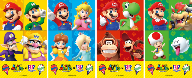 『スーパーマリオ』×「サーティワン」コラボ開催！マリオカラーの新フレーバー、“ハテナブロック”カップ付きサンデーなど盛り沢山