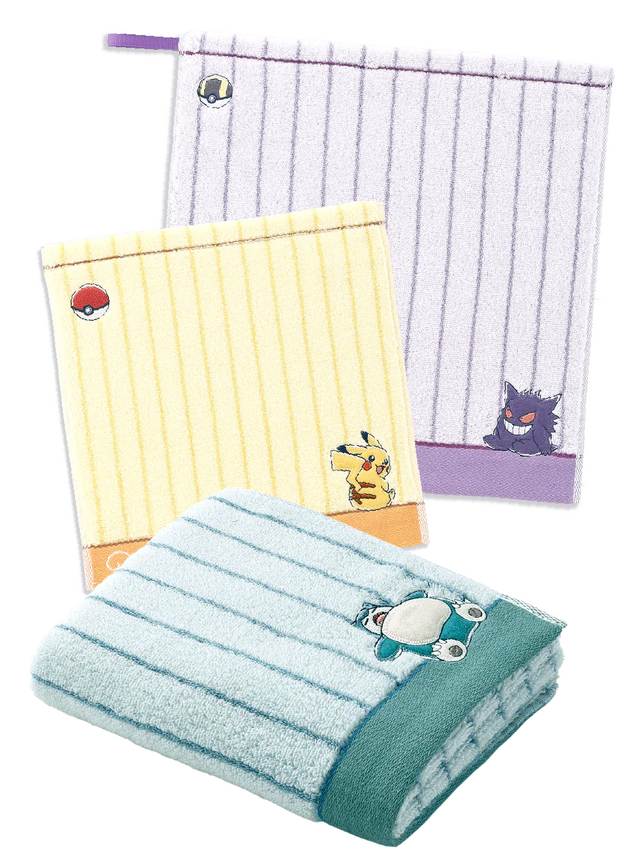 『ポケモン』デザインのタオル美術館新商品が可愛い！ピカチュウ、ゲンガー、イーブイなど勢揃い