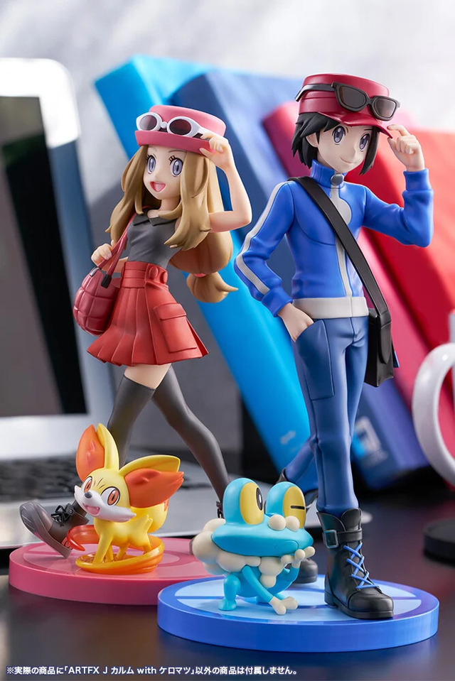 『ポケモンX・Y』並べて飾りたい「セレナ」「カルム」1/8スケールフィギュアが予約受付中！それぞれにフォッコ、ケロマツが付属