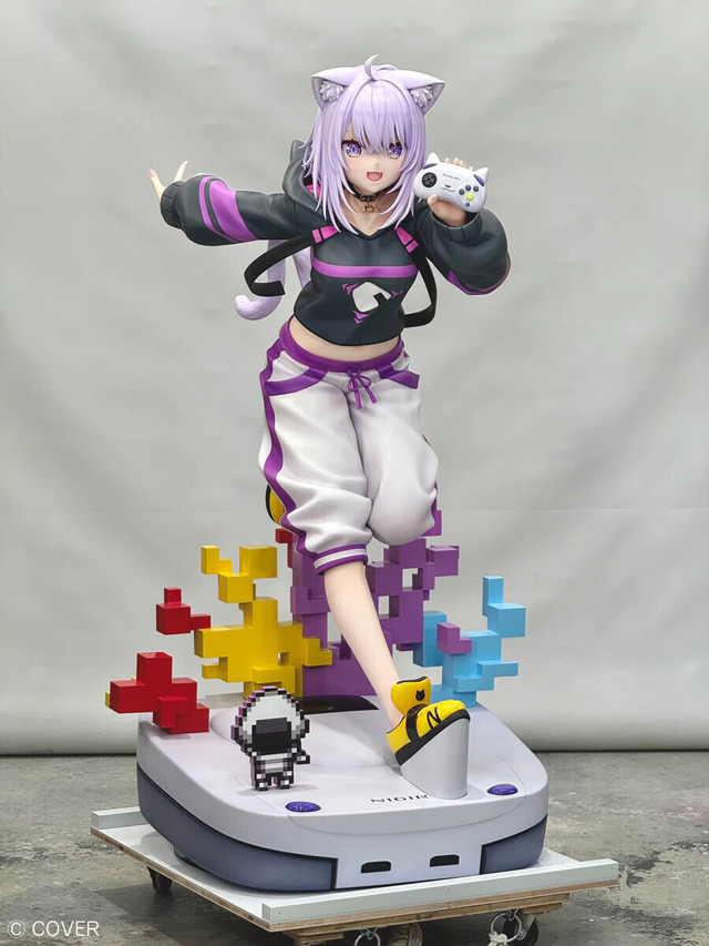 チャーミングな八重歯！ホロライブ・猫又おかゆが1/7スケールフィギュア化ー躍動感あふれるポーズ、手に持ったコントローラーまでしっかり再現