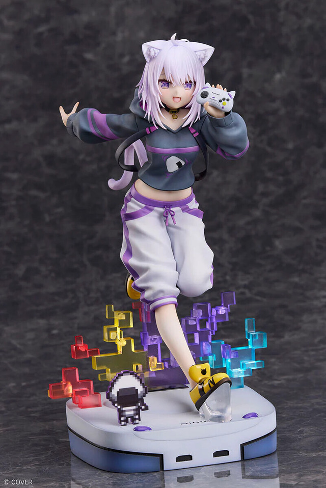 チャーミングな八重歯！ホロライブ・猫又おかゆが1/7スケールフィギュア化ー躍動感あふれるポーズ、手に持ったコントローラーまでしっかり再現