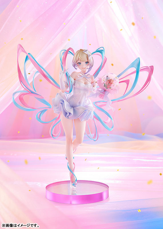 「ニディガ展2」で披露された“超てんちゃん”パーティドレス姿がフィギュアに！特徴的なツインテールやオーロラのような光沢にドキドキ