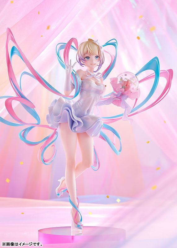 「ニディガ展2」で披露された“超てんちゃん”パーティドレス姿がフィギュアに！特徴的なツインテールやオーロラのような光沢にドキドキ