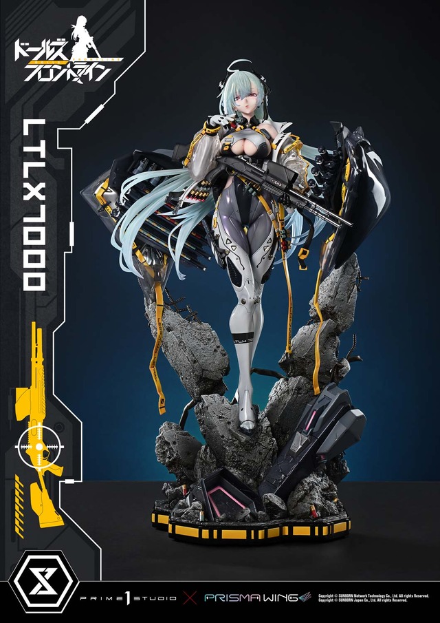 ボディラインに目を引かれる！『ドルフロ』より「LTLX7000」の超精巧なスタチューが予約受付開始―特製ベースの瓦礫など存在感溢れる造形