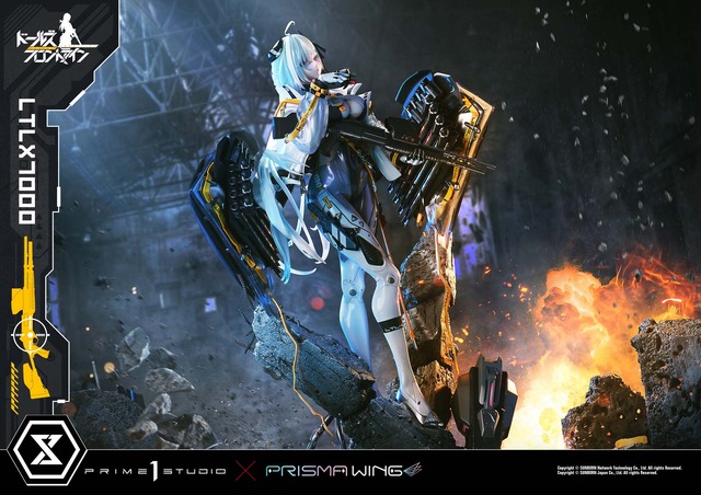 ボディラインに目を引かれる！『ドルフロ』より「LTLX7000」の超精巧なスタチューが予約受付開始―特製ベースの瓦礫など存在感溢れる造形