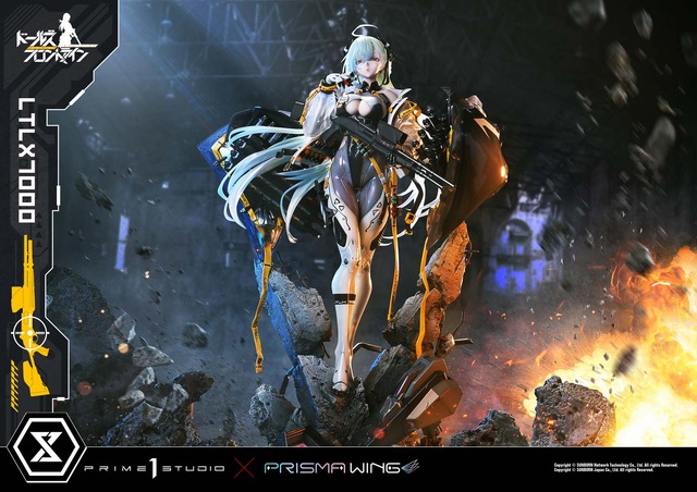 ボディラインに目を引かれる！『ドルフロ』より「LTLX7000」の超精巧なスタチューが予約受付開始―特製ベースの瓦礫など存在感溢れる造形