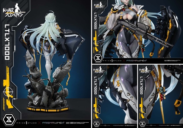 ボディラインに目を引かれる！『ドルフロ』より「LTLX7000」の超精巧なスタチューが予約受付開始―特製ベースの瓦礫など存在感溢れる造形