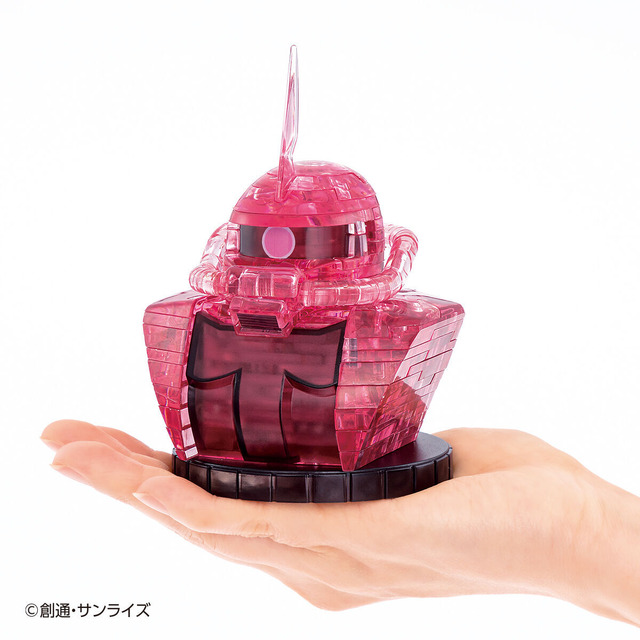 ガンダムやシャア専用ザクII、ハロたちの“立体パズル”が美しい…キラキラ輝く「クリスタルパズル」に登場