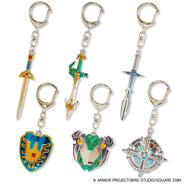 『ドラクエ』ロトの剣や天空の盾など、強力な装備がズラリ！人気のメタリックキーホルダーが再受注開始