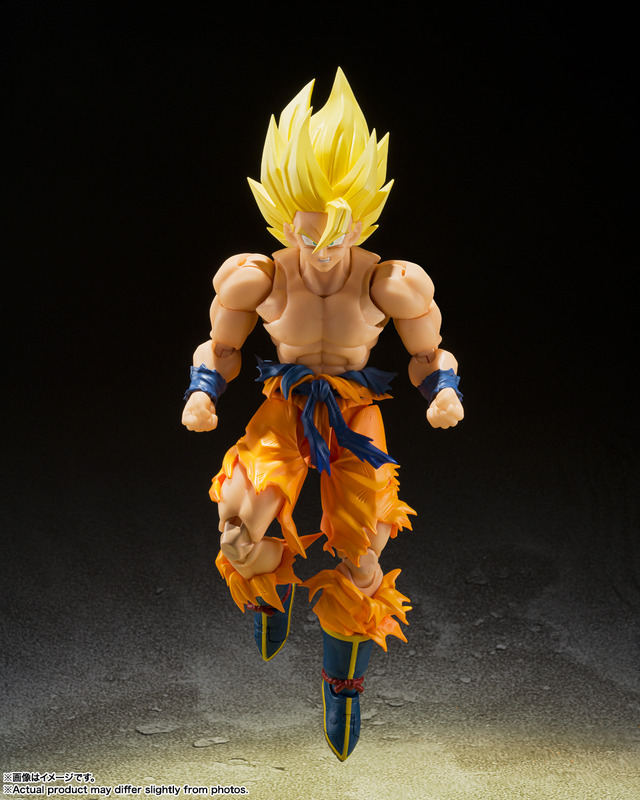 “クリリンのことかー!!!!!”「ドラゴンボールZ」より「スーパーサイヤ人孫悟空」アクションフィギュアが再販！かめはめ波用エフェクトパーツも同梱