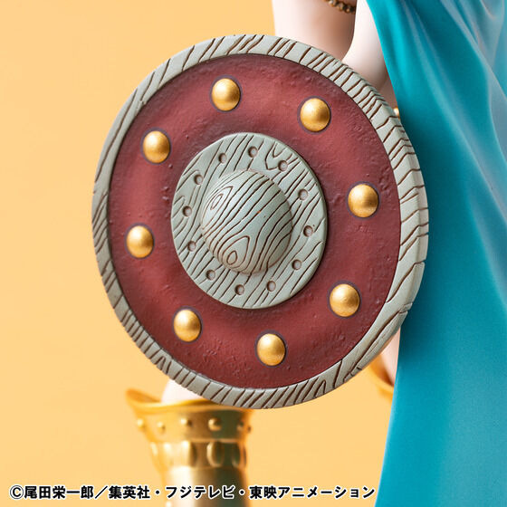 兜やマントを外すとより美しい…！「ワンピース」ドレスローザ編より、大胆な鎧を纏った「剣闘士 レベッカ」フィギュアが復刻