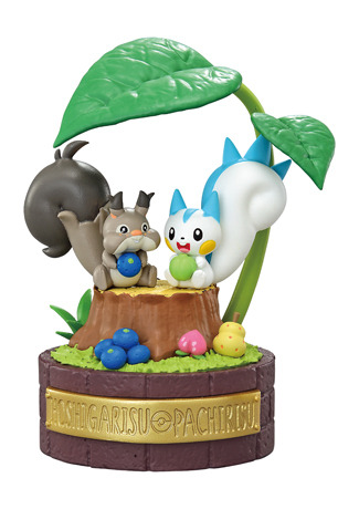 森の中で過ごすピカチュウ＆チルットたちに癒される…『ポケモン』フィギュアに、きのみを頬張るホシガリス＆パチリスなど全6種
