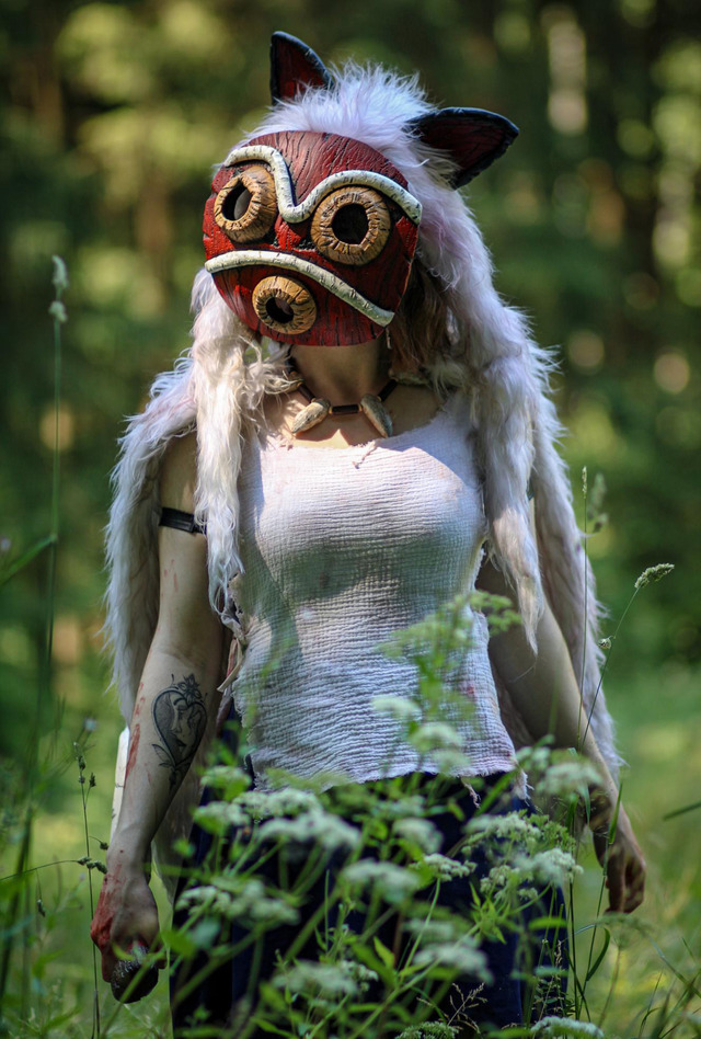 サン「もののけ姫」／witchhazel（Instagram：witchhazel.cosplay）、撮影：Lisa’（Instagram：@elderberrycosplay）