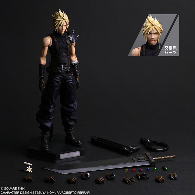 『FF7 リバース』より「クラウド・ストライフ」新作アクションフィギュアが予約受付中！バスターソードや“黒マテリア”でさまざまなシーンを再現
