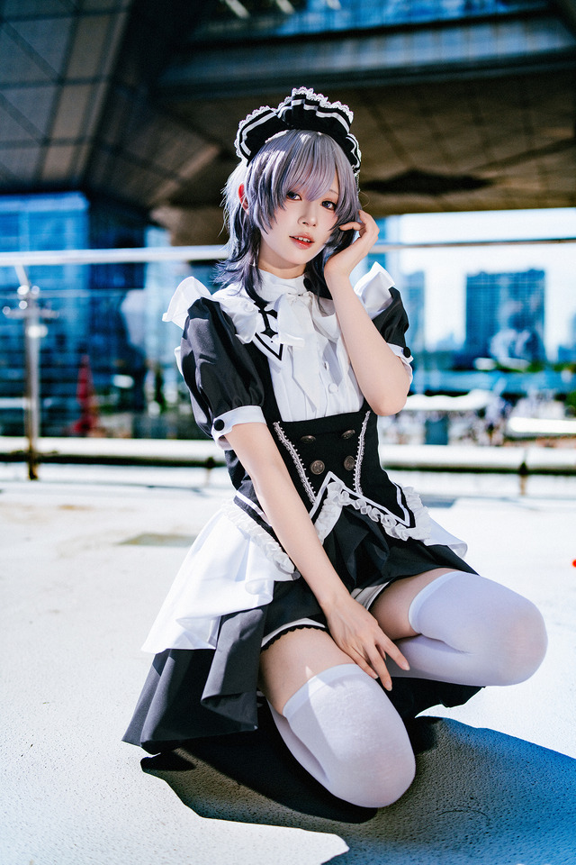 「魔法メイドカフェ  マジカルロリポップ」メイド服（本人デザイン）／月海つくね（X：@XaiabP）