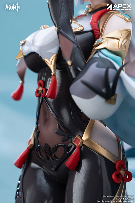 シースルーからのぞくおへそ！『原神』より「申鶴」1/7スケールフィギュアが予約受付中ー初回特典にはキャライメージブレスレットが付属