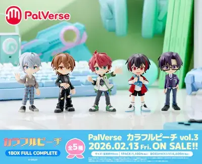「カラフルピーチ」じゃぱぱや、のあ含む全11名をデフォルメフィギュア化！手のひらサイズで可愛い「PalVerse」が予約受付中