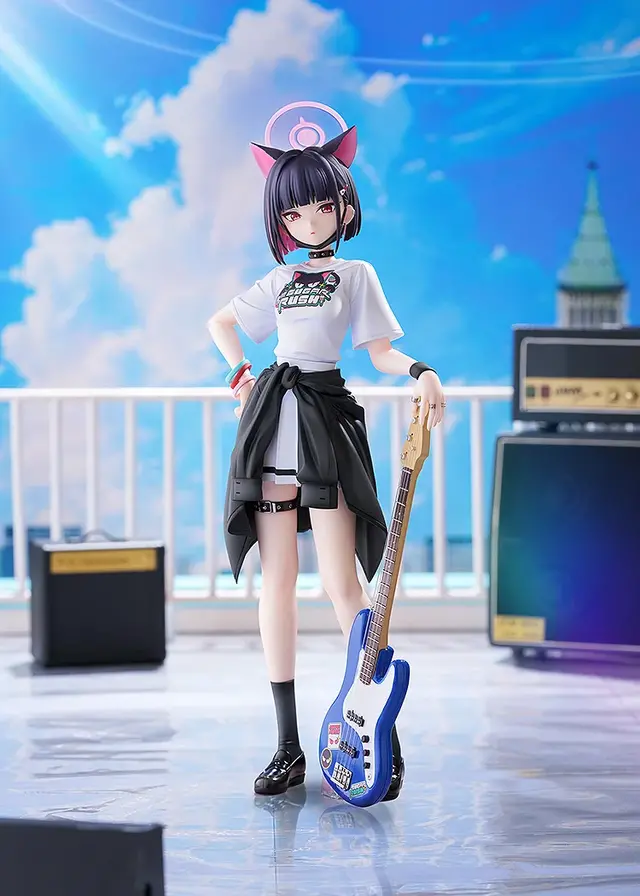 『ブルアカ』より「カズサ」がバンド姿で1/7スケールフィギュア化！シャツの質感、ベースの弦は1本1本張るなどこだわりが凄い