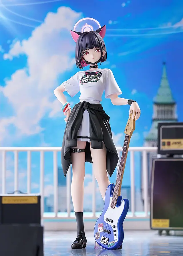 『ブルアカ』より「カズサ」がバンド姿で1/7スケールフィギュア化！シャツの質感、ベースの弦は1本1本張るなどこだわりが凄い