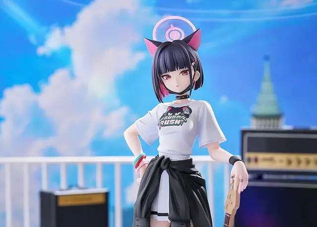 『ブルアカ』より「カズサ」がバンド姿で1/7スケールフィギュア化！シャツの質感、ベースの弦は1本1本張るなどこだわりが凄い