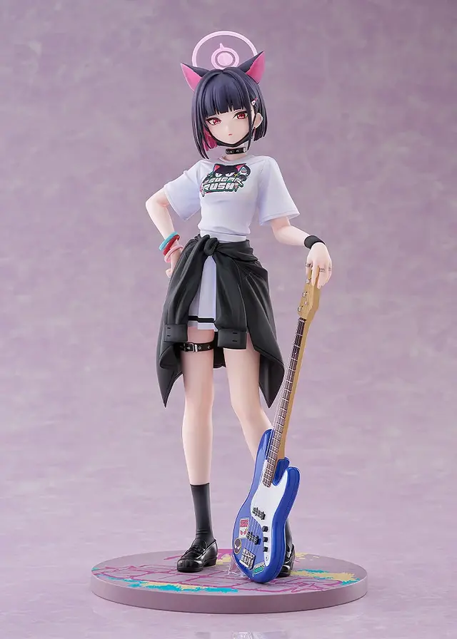 『ブルアカ』より「カズサ」がバンド姿で1/7スケールフィギュア化！シャツの質感、ベースの弦は1本1本張るなどこだわりが凄い
