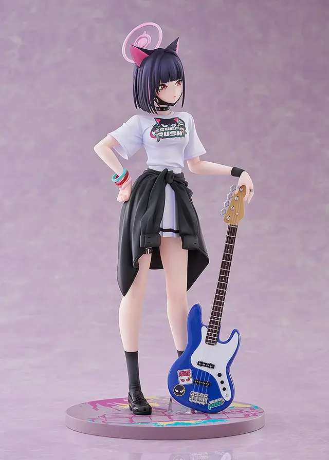『ブルアカ』より「カズサ」がバンド姿で1/7スケールフィギュア化！シャツの質感、ベースの弦は1本1本張るなどこだわりが凄い