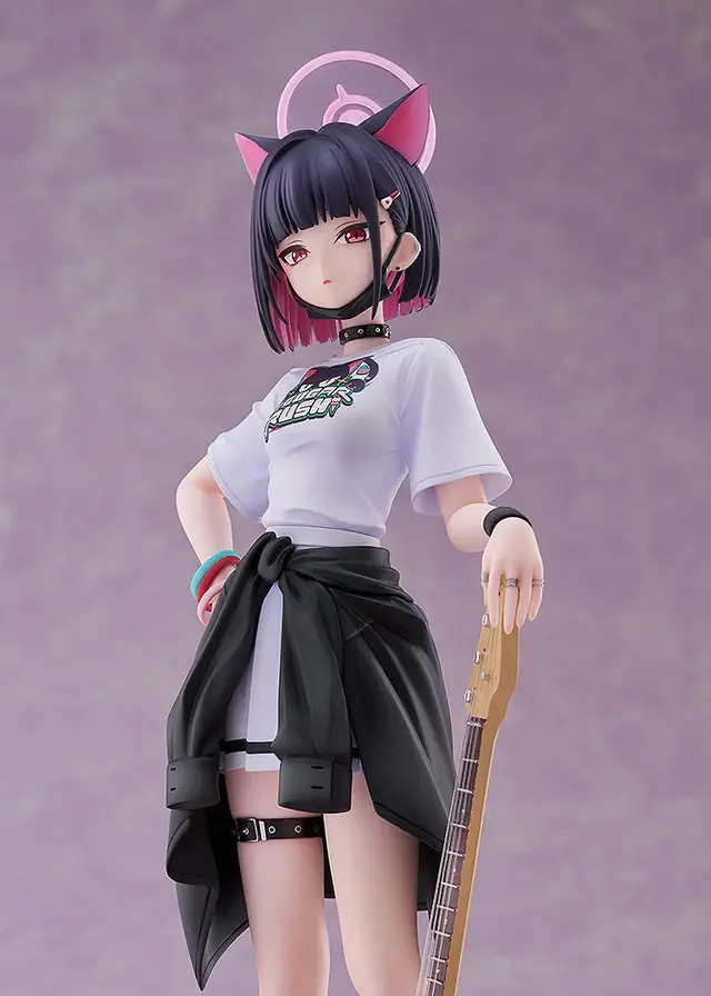 『ブルアカ』より「カズサ」がバンド姿で1/7スケールフィギュア化！シャツの質感、ベースの弦は1本1本張るなどこだわりが凄い