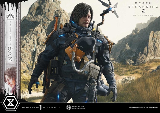 お値段約32万円！『デススト2』主人公「サム」が1/3スケールで立体化ーモデルであるノーマン・リーダス氏の特徴を捉え、フォトリアルな仕上がりに