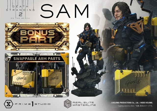 お値段約32万円！『デススト2』主人公「サム」が1/3スケールで立体化ーモデルであるノーマン・リーダス氏の特徴を捉え、フォトリアルな仕上がりに
