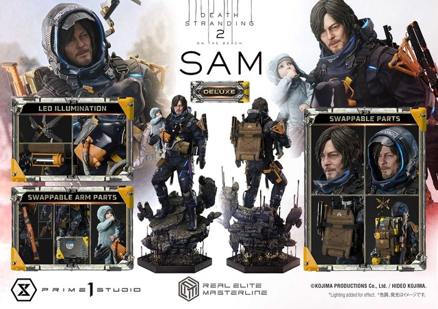 お値段約32万円！『デススト2』主人公「サム」が1/3スケールで立体化ーモデルであるノーマン・リーダス氏の特徴を捉え、フォトリアルな仕上がりに