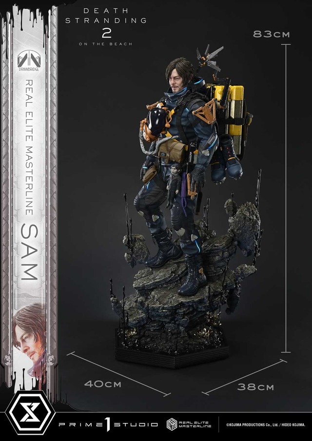 お値段約32万円！『デススト2』主人公「サム」が1/3スケールで立体化ーモデルであるノーマン・リーダス氏の特徴を捉え、フォトリアルな仕上がりに