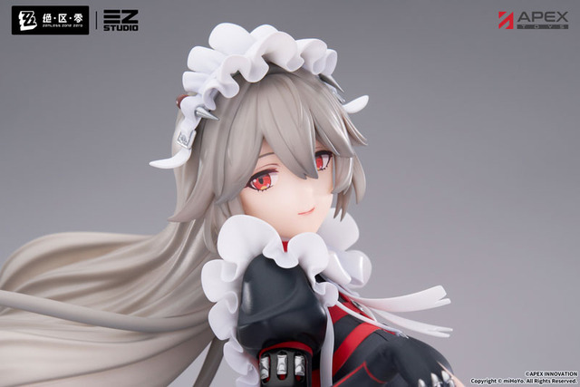 スカートの躍動感やスリットから覗く太ももがセクシー！『ゼンゼロ』よりメイド長「リナ」がフィギュア化