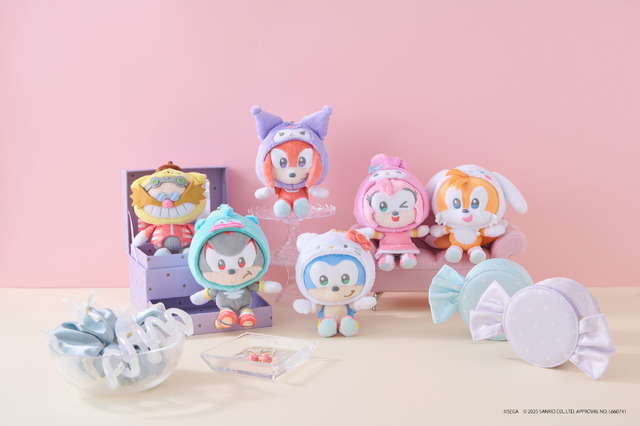 ハローキティとソニックの可愛いぬいぐるみ！「SONIC & FRIENDS」×サンリオコラボ商品が11月7日発売―シャドウ×ハンギョドンのイラストもお披露目