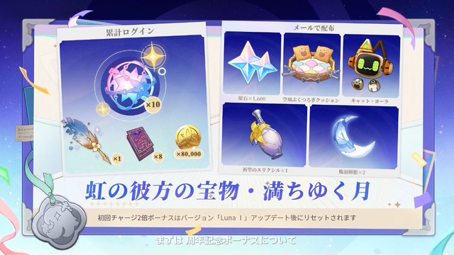 『原神』★5キャラの“凸アイテム”を入手できる！5周年で衝撃の常設イベント発表―聖遺物や樹脂にも嬉しい調整【予告番組まとめ】