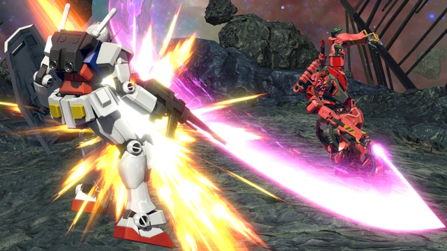「赤いガンダム」が『機動戦士ガンダム EXVS.2 イニブ』に参戦！ジークアクスとM.A.V.戦術で攻撃、必殺技は“シイコ戦の一撃”を完全再現