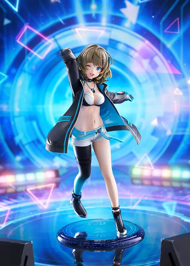 ジャケットの下には大胆なダンス衣装!『デレマス』より「高垣楓」1/7スケールフィギュアが予約受付開始ーブラックライトを当てることで青く発光