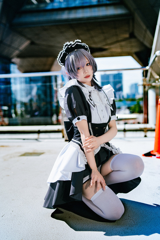「魔法メイドカフェ マジカルロリポップ」メイド服（本人デザイン）／月海つくね（X：@XaiabP）