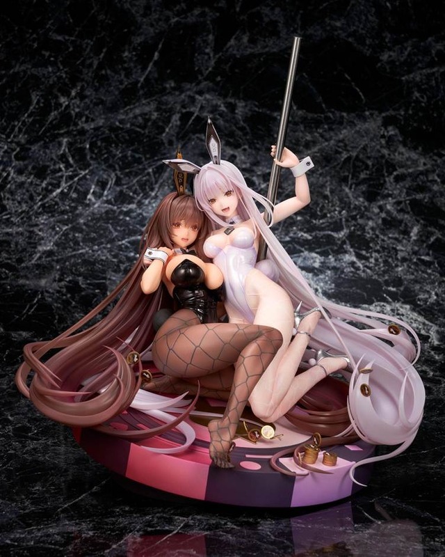 バニーガール姿がセクシー！『勝利の女神：NIKKE』より“ノワール＆ブラン”がイベント「Bunny X 777」ビジュで立体化