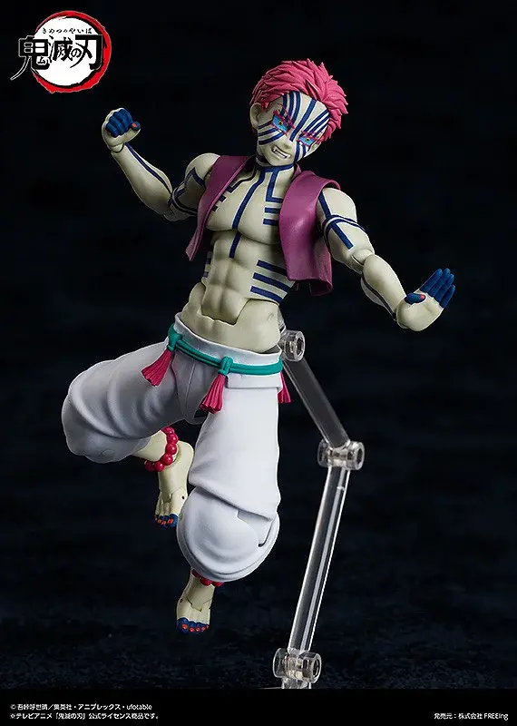 「鬼滅の刃」より「猗窩座」アクションフィギュアが再販！戦闘時に見せる狂気的な“嗤い顔”や、“破壊殺・羅針”プレートなど付属