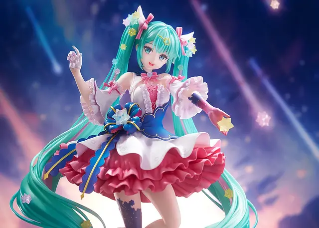 ツインテや衣装に散りばめられた星が綺麗！「初音ミク」エキスポ10周年記念イラストコンテストのキービジュアルフィギュアが再販