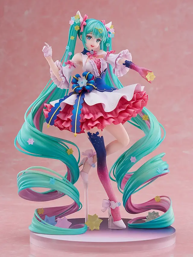 ツインテや衣装に散りばめられた星が綺麗！「初音ミク」エキスポ10周年記念イラストコンテストのキービジュアルフィギュアが再販