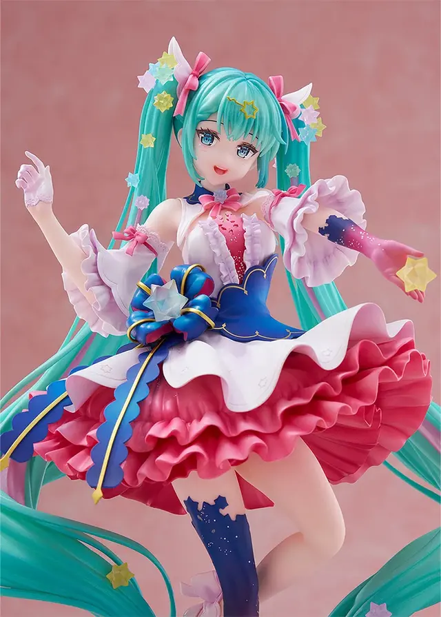 ツインテや衣装に散りばめられた星が綺麗！「初音ミク」エキスポ10周年記念イラストコンテストのキービジュアルフィギュアが再販