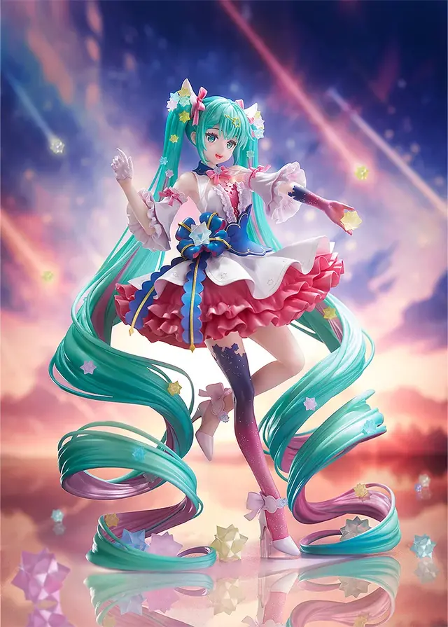 ツインテや衣装に散りばめられた星が綺麗！「初音ミク」エキスポ10周年記念イラストコンテストのキービジュアルフィギュアが再販
