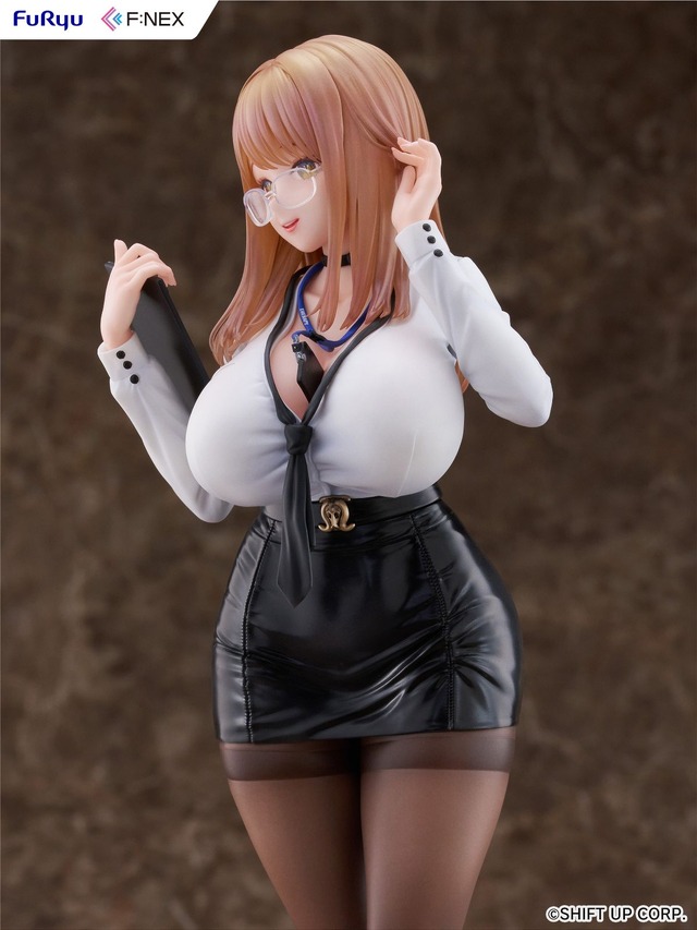 ムチムチの太ももとタイツに視線が…『勝利の女神：NIKKE』エマがコスチューム「オフィスセラピー」姿でフィギュア化