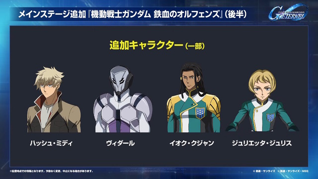 『Gジェネ エターナル』ガンダムUC、閃光のハサウェイ、0083第2弾など5作品が順次参戦へ！それぞれの開発可能ユニットも一部公開