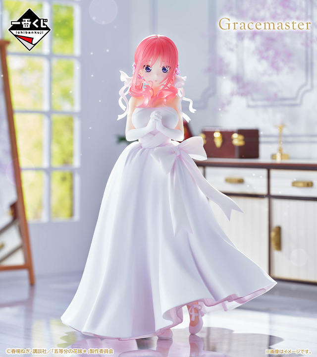 「五等分の花嫁」新作一番くじの全ラインナップ公開！五つ子がウェディングドレス姿で立体化、それぞれの「ときめき顔」にも注目