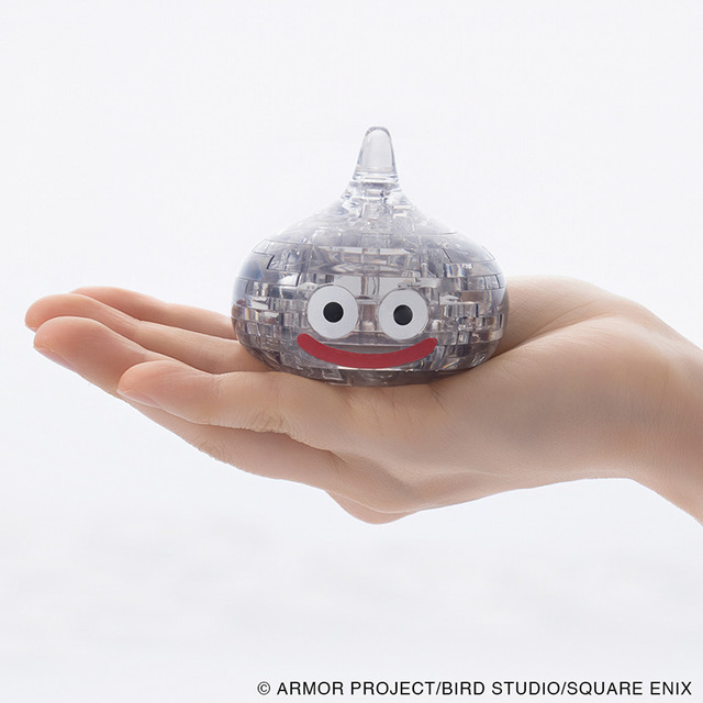 『ドラクエ』透明ピースを組みあげると輝く「スライム」が完成！メタルスライム含む全3種の美しすぎる立体ジグソーパズルが予約受付中