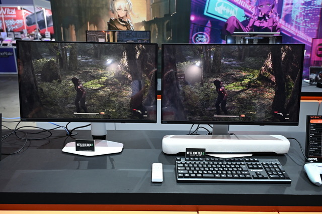 東京ゲームショウ 2025のBenQブースはゲームアートスタイルを鮮明に映し出す最新ゲーミングモニターが主役！猫麦とろろさんのスタイリッシュなパネルもお出迎え【TGS2025】